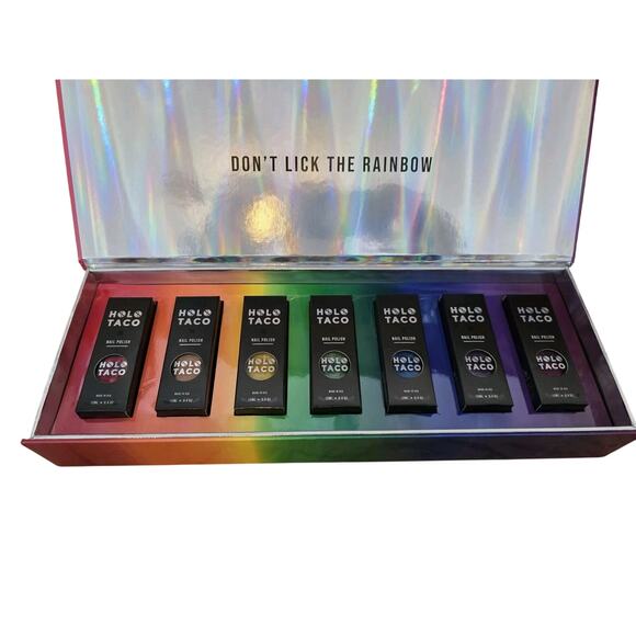 Holo Taco OG Rainbow Collection Complete Set! Boxes & ALL 7 Nail Polishes - Picture 2 of 10
